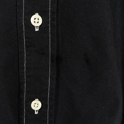 [メンズXL] 00年代 Ralph Lauren/ラルフローレン 長袖シャツ TRIM FIT YARMOUTH 黒染め