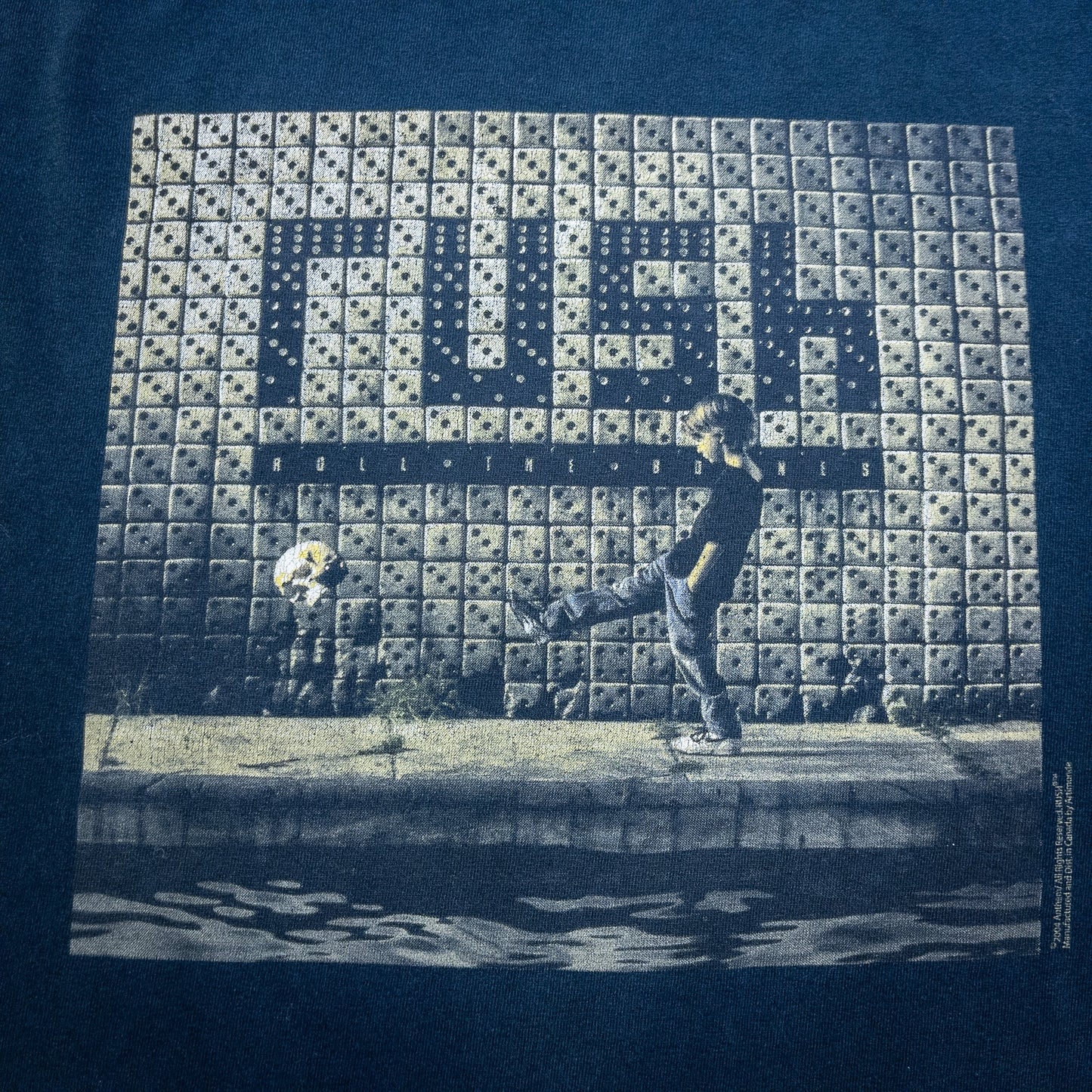 [メンズM] 00年代 Roll the Bones Tシャツ RUSH バンドT バンT 2004
