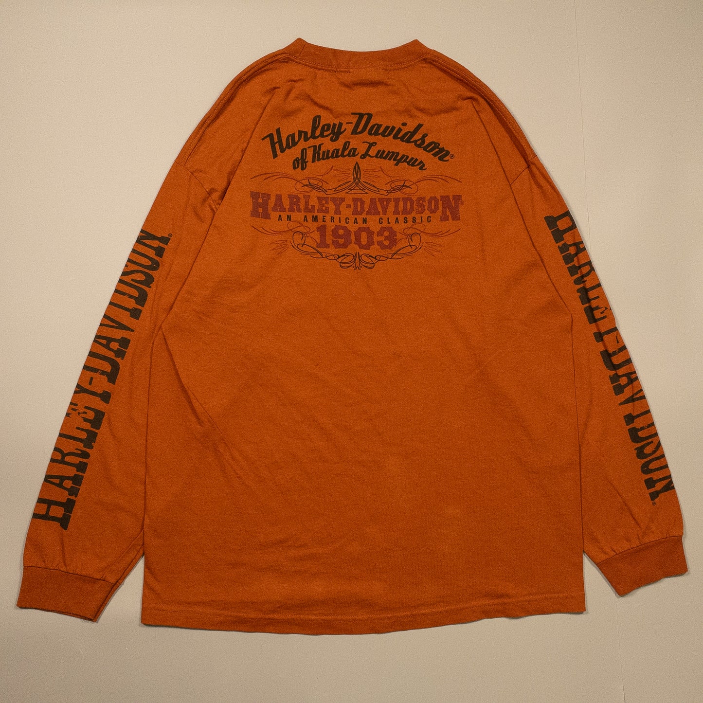 [メンズXL] 00年代 Harley-Davidson/ハーレーダビッドソン 長袖Tシャツ ロンT