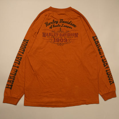[メンズXL] 00年代 Harley-Davidson/ハーレーダビッドソン 長袖Tシャツ ロンT