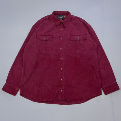 [メンズXL] 90〜00年代 Cabela's/カベラス ネルシャツ シャモアクロスシャツ ヘビーコットン