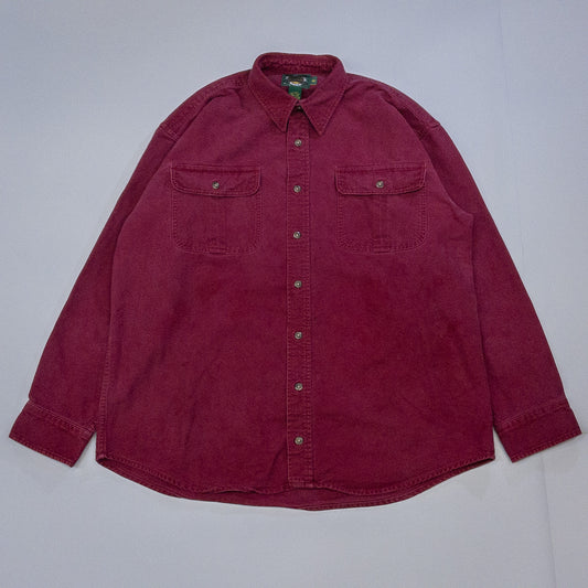 [メンズXL] 90〜00年代 Cabela's/カベラス ネルシャツ シャモアクロスシャツ ヘビーコットン