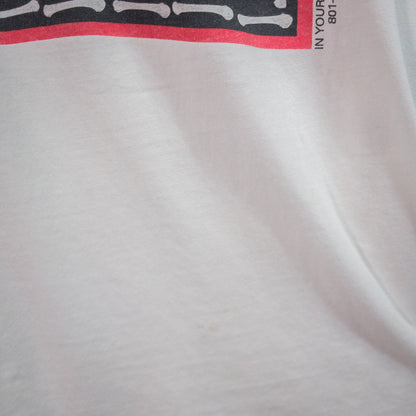 [メンズXL] 90年代 Hanes/ヘインズ Tシャツ In Your Face Cards BAD TO THE BONE アートT