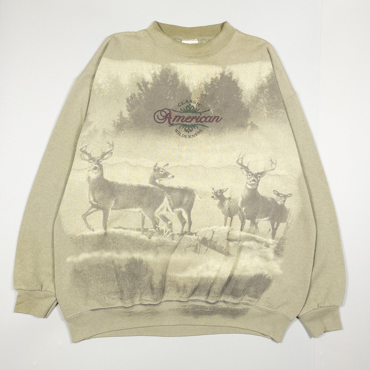 [メンズXL] 90年代 BRIAR CREEK SPORTSWEAR スウェット トレーナー アート アニマル