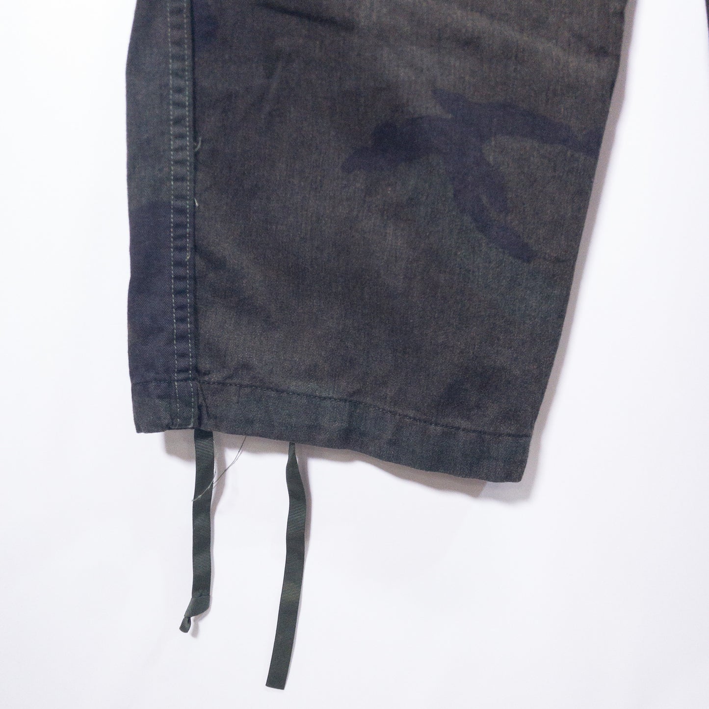 [メンズW37] 00年代 ワークパンツ BDU ミリタリーパンツ 黒染め