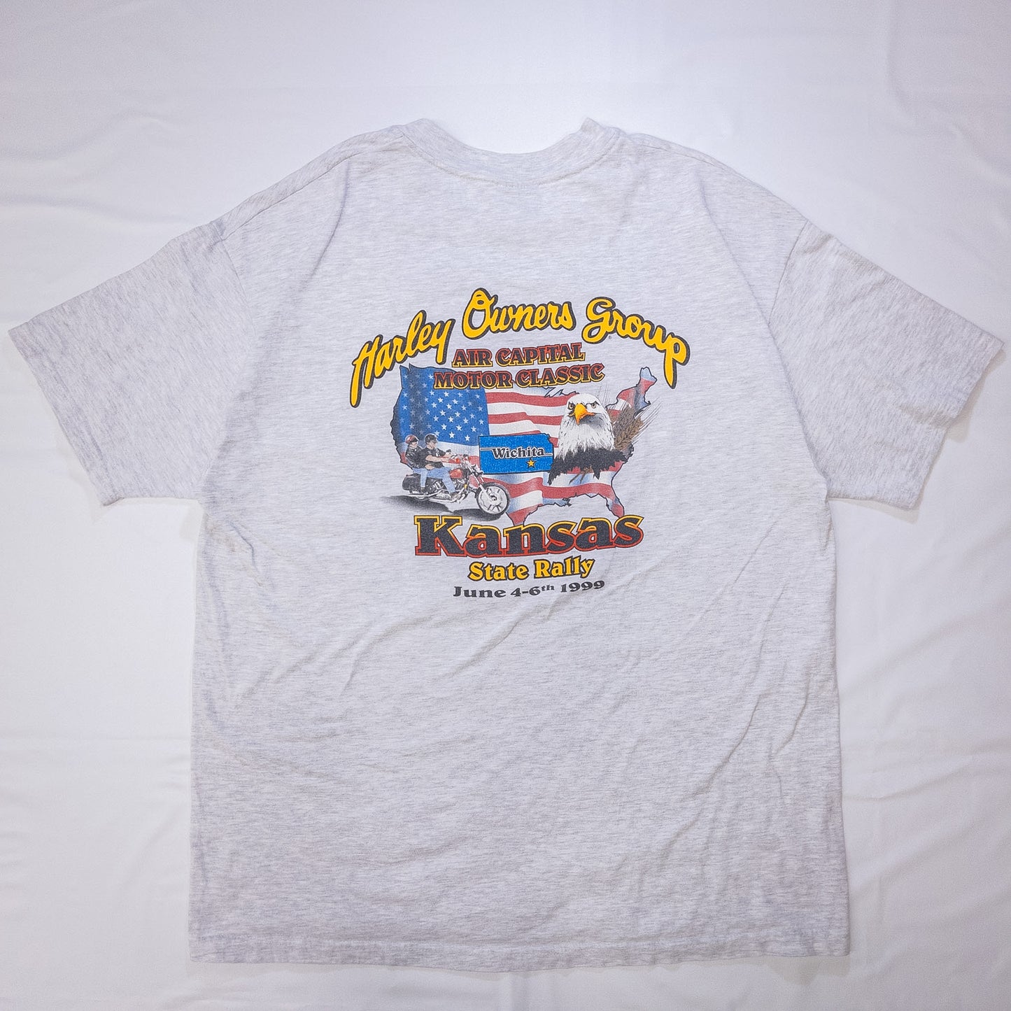 [メンズL] 90年代 Harley-Davidson/ハーレーダビッドソン Tシャツ USA製