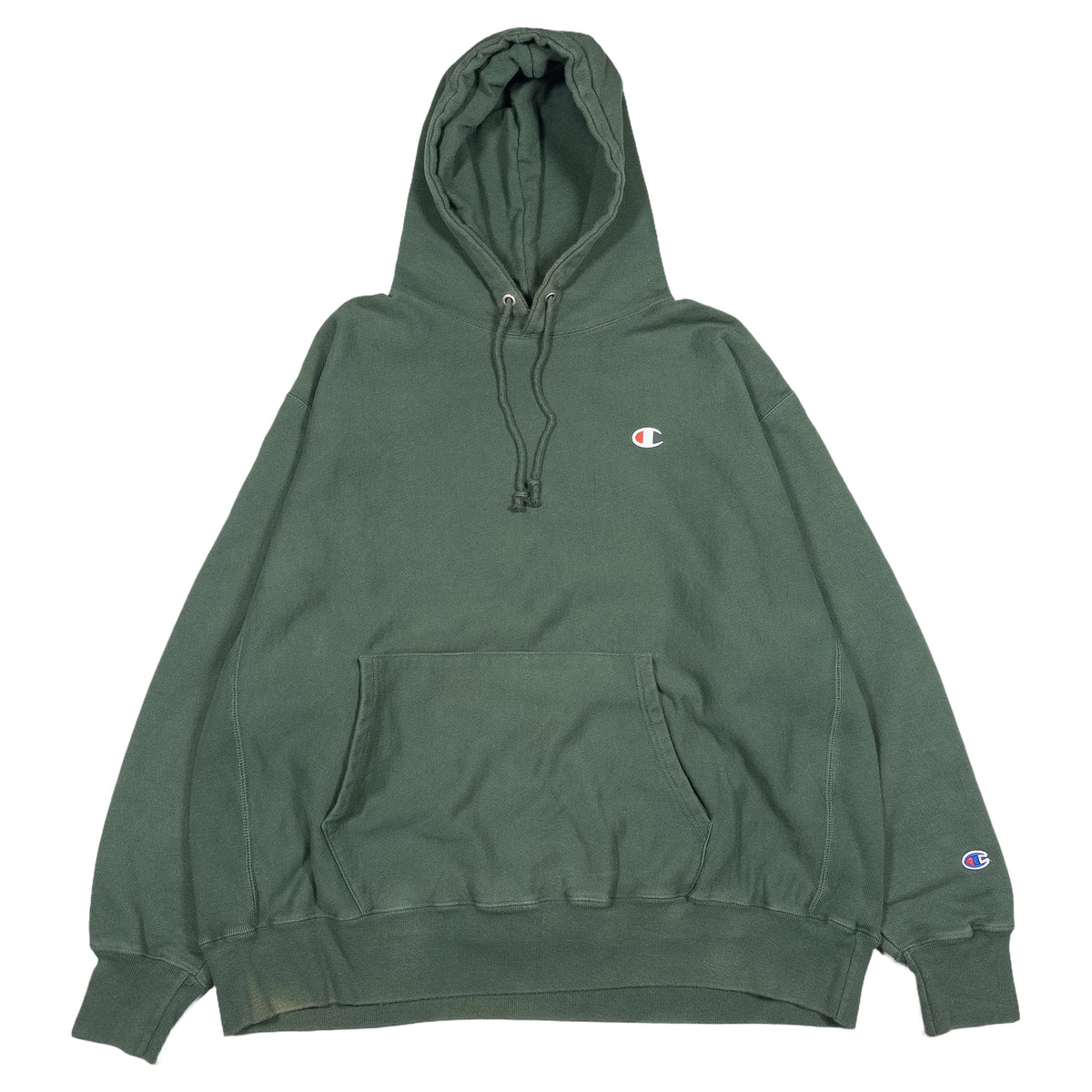 [メンズ3XL] 00年代 Champion/チャンピオン パーカー リバースウィーブ ワンポイント ビッグサイズ