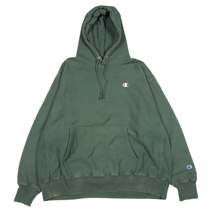 [メンズ3XL] 00年代 Champion/チャンピオン パーカー リバースウィーブ ワンポイント ビッグサイズ