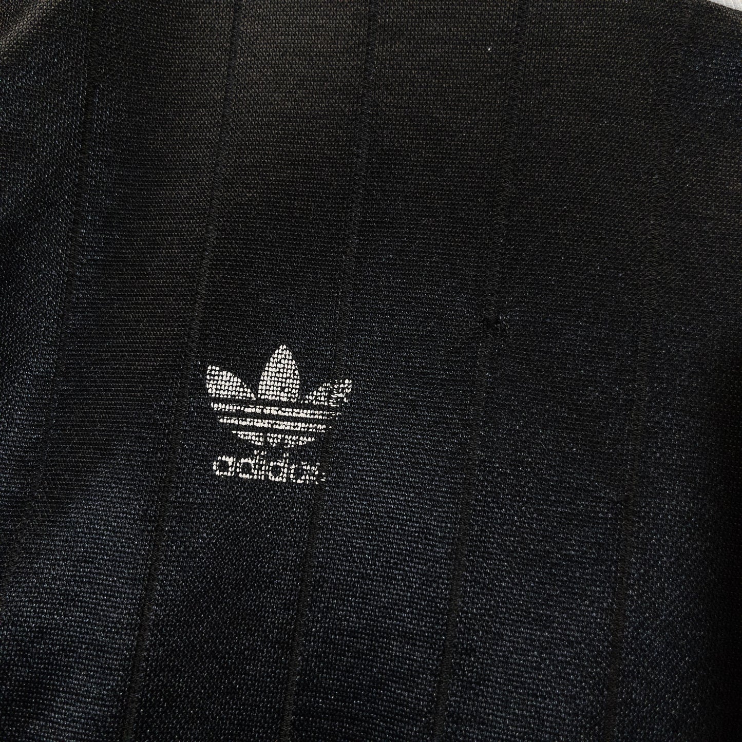 フットボール ゲームシャツ XL ブラック Vネック 3ストライプ adidas/アディダス