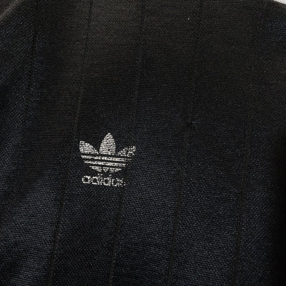 フットボール ゲームシャツ XL ブラック Vネック 3ストライプ adidas/アディダス