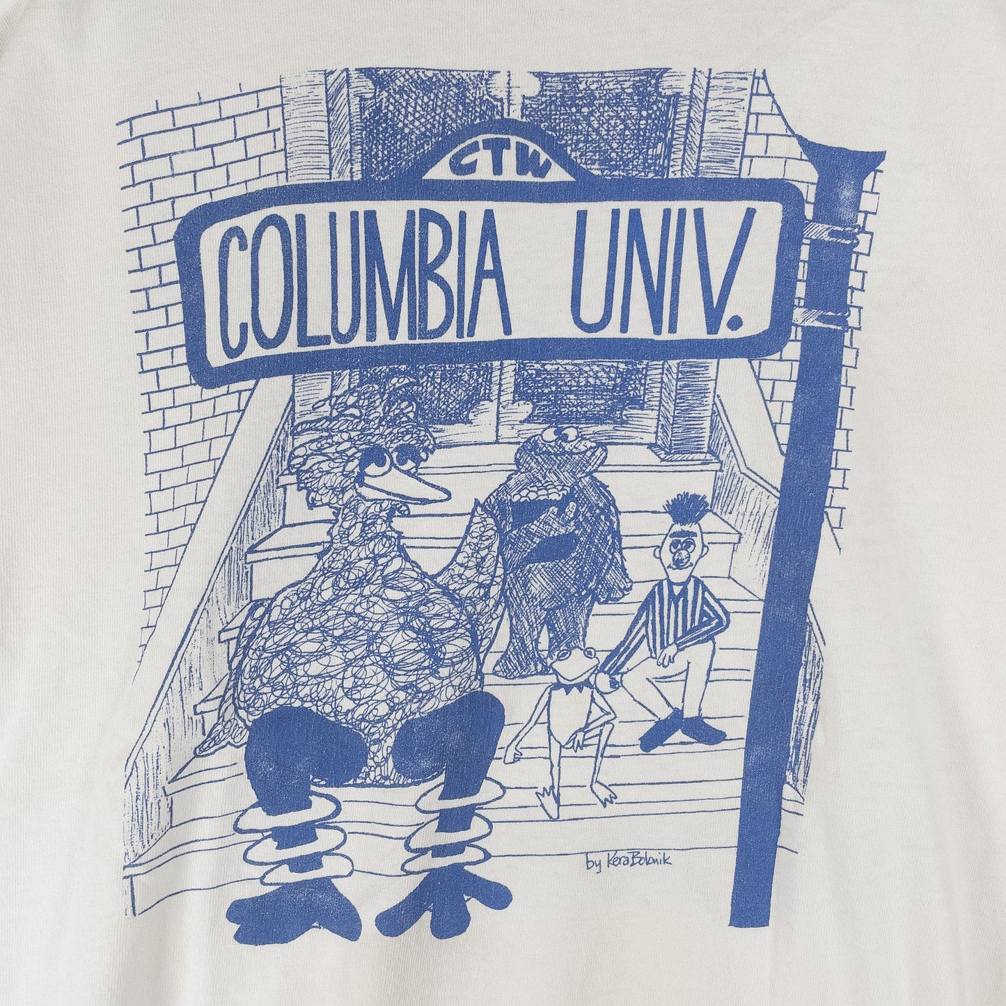 [メンズM] 90年代 Fruit of the Loom/フルーツオブザルーム Tシャツ セサミストリート