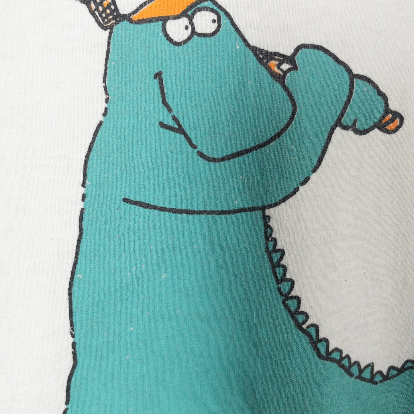 [メンズS] 80〜90年代 Screen Stars/スクリーンスターズ Tシャツ アートT Saurus