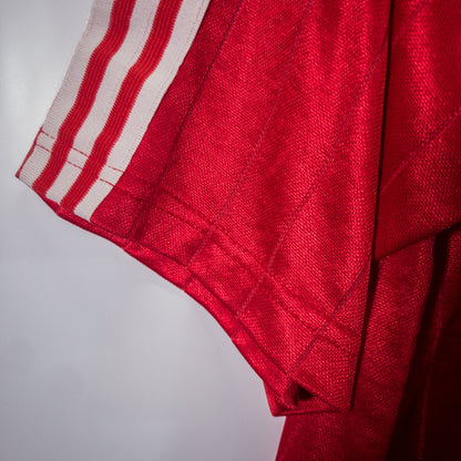 [メンズL] 80〜90年代 adidas/アディダス 半袖シャツ ゲームシャツ サッカーユニフォーム
