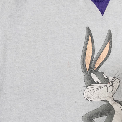 [メンズM] 90〜00年代 ULTIMATE SPORTS スウェット トレーナー バッグスバニー LOONEY TUNES 切替