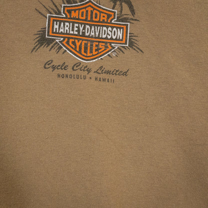 Harley-Davidson ハーレーダビッドソン Tシャツ XL ブラウン ロゴプリント