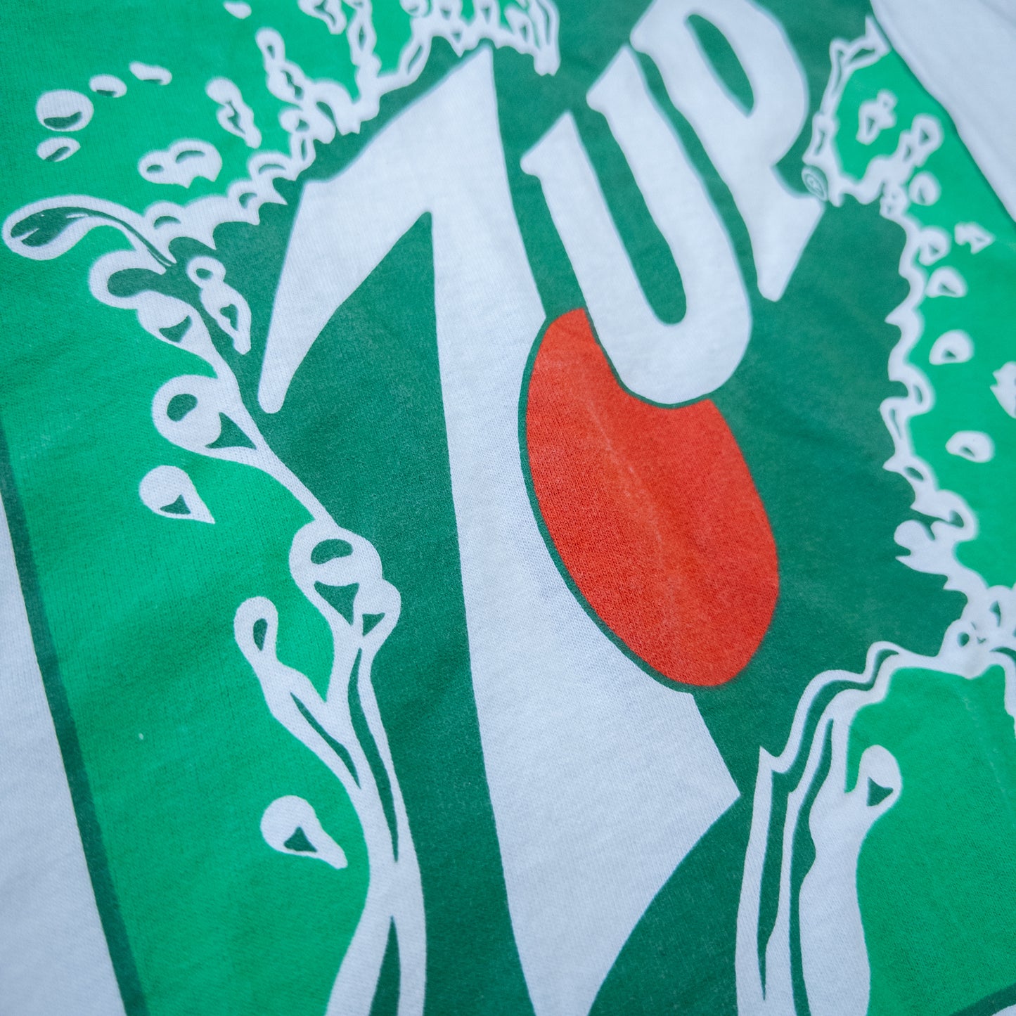 [メンズXL] 90年代 Fruit of the Loom/フルーツオブザルーム Tシャツ 7UP セブンアップ 企業系Tシャツ ロゴT