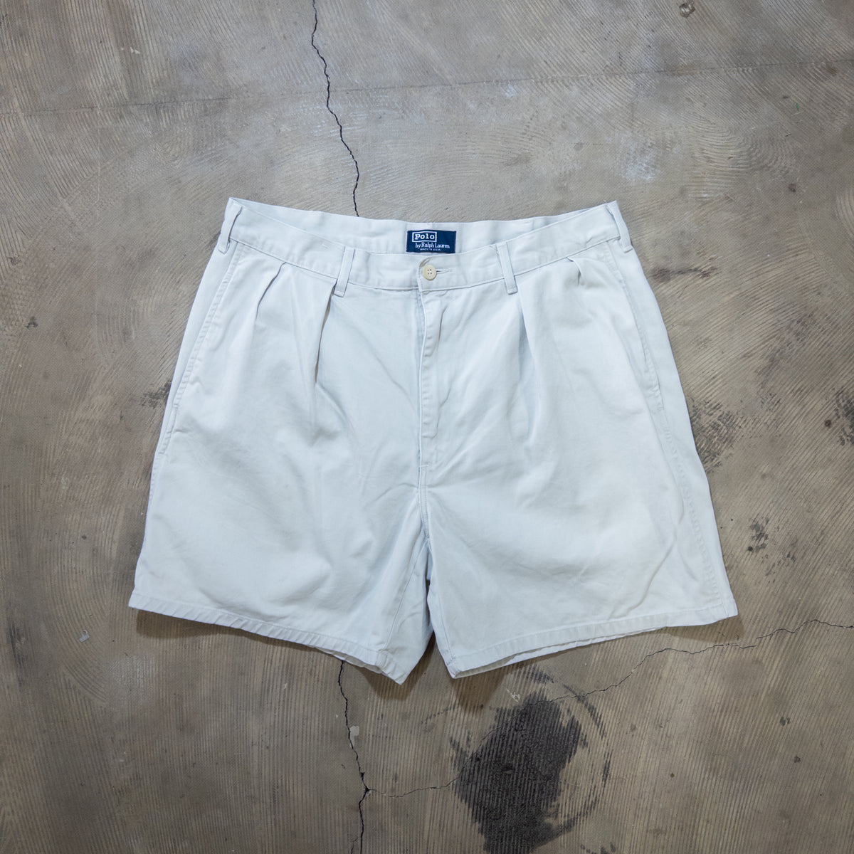 [メンズW33] 90年代 Polo by Ralph Lauren/ポロバイラルフローレン ショートパンツ ラルフローレン ツータック チノショーツ