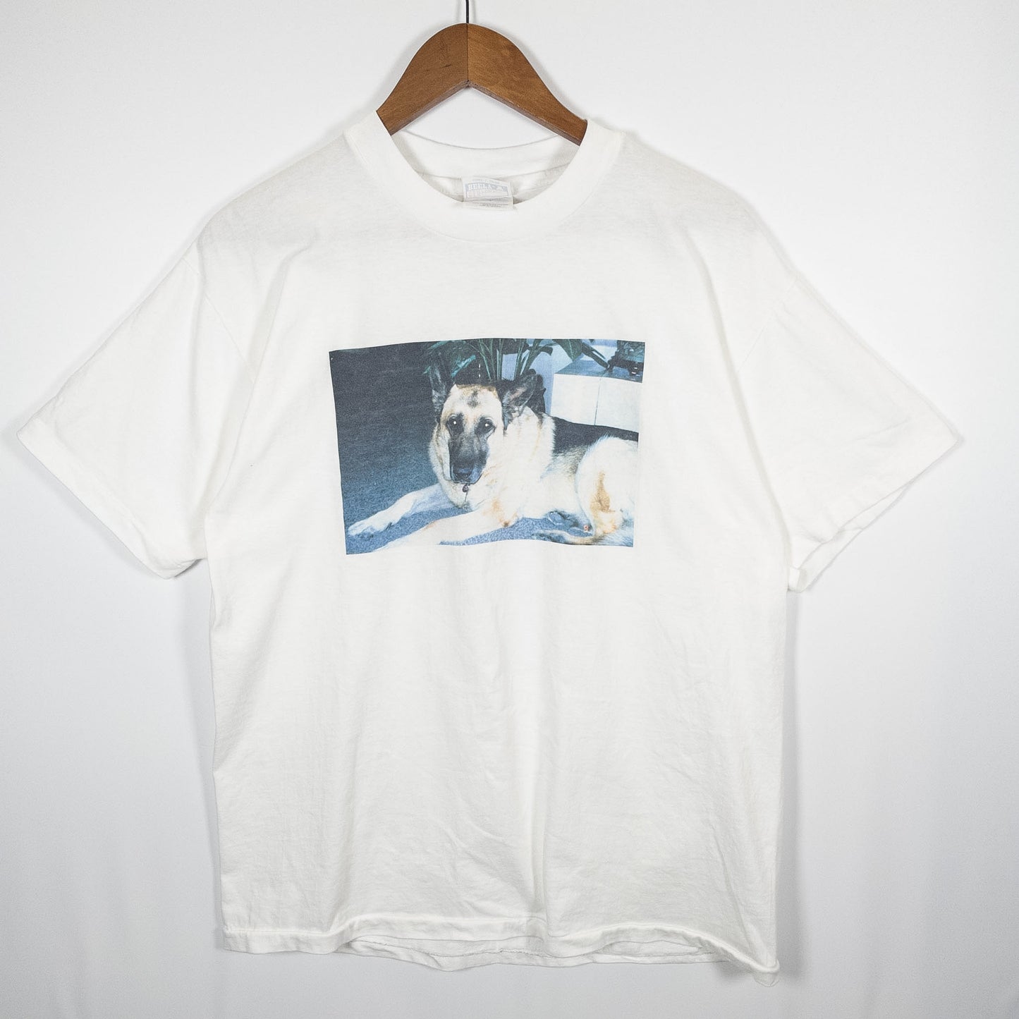 [メンズM] 80〜90年代 Hanes/ヘインズ Tシャツ アニマルT 犬 フォトT