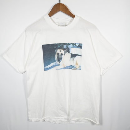 [メンズM] 80〜90年代 Hanes/ヘインズ Tシャツ アニマルT 犬 フォトT