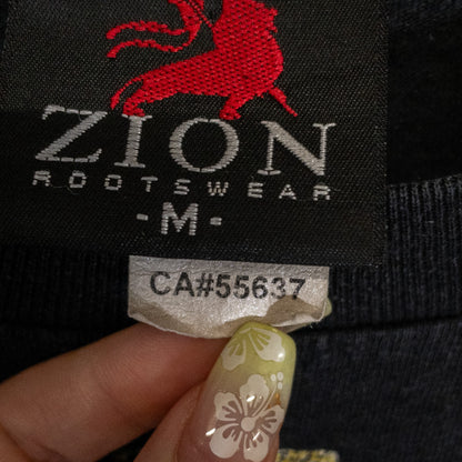 Bob Marley ボブ・マーリー Tシャツ M ブラック プリント ZION/ザイオン