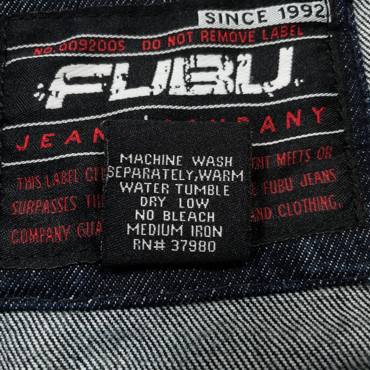 [メンズXXL] 90〜00年代 FUBU/フブ Gジャン・デニムジャケット 濃紺