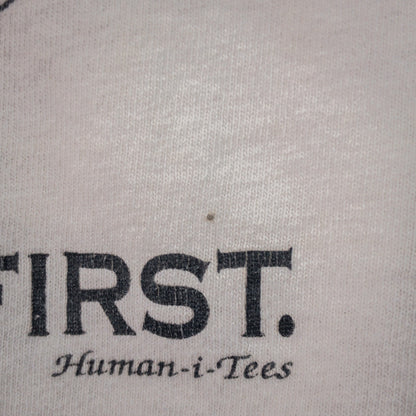 [メンズL] 80〜90年代 Hanes/ヘインズ Tシャツ Human-i-Tees アニマルT アートT