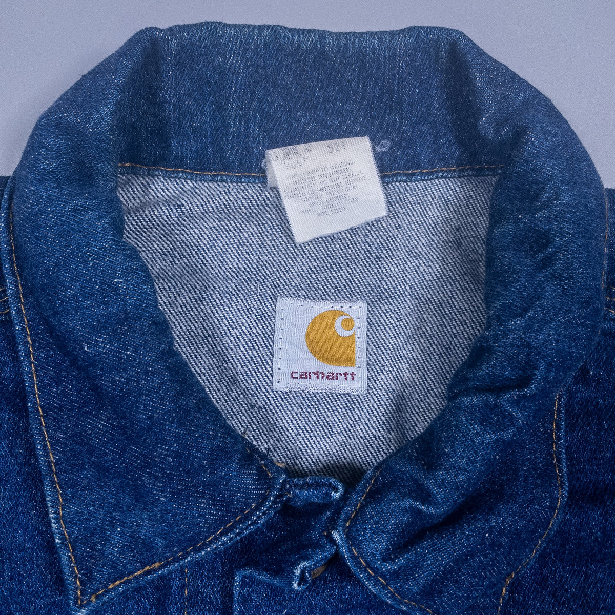 [メンズXL] 80年代 Carhartt/カーハート Gジャン デニムジャケット JU118 星タグ 濃紺