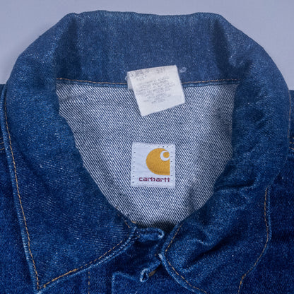 [メンズXL] 80年代 Carhartt/カーハート Gジャン デニムジャケット JU118 星タグ 濃紺