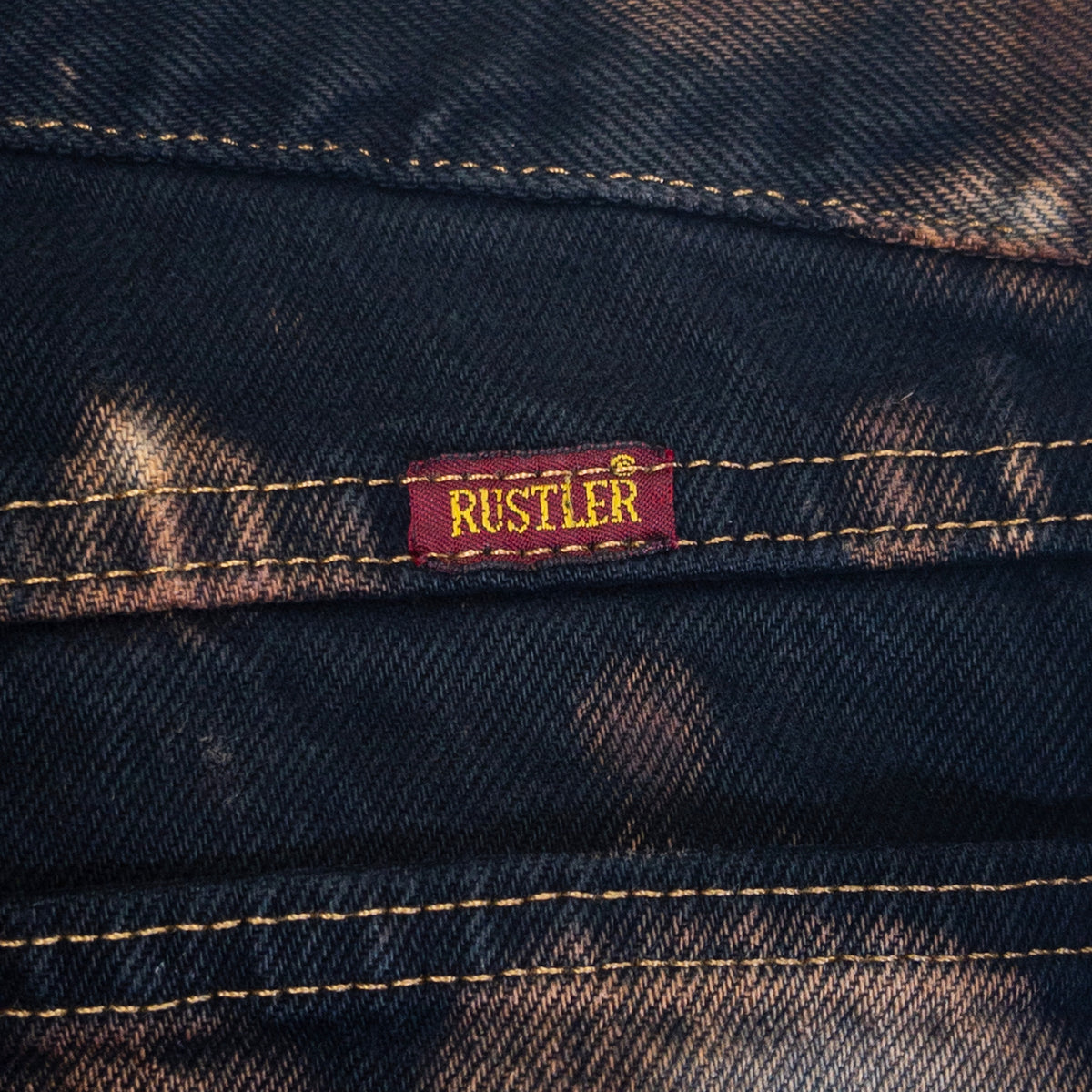 [メンズW30] 00年代 RUSTLER/ラスラー デニム ジーンズ タイダイ染め