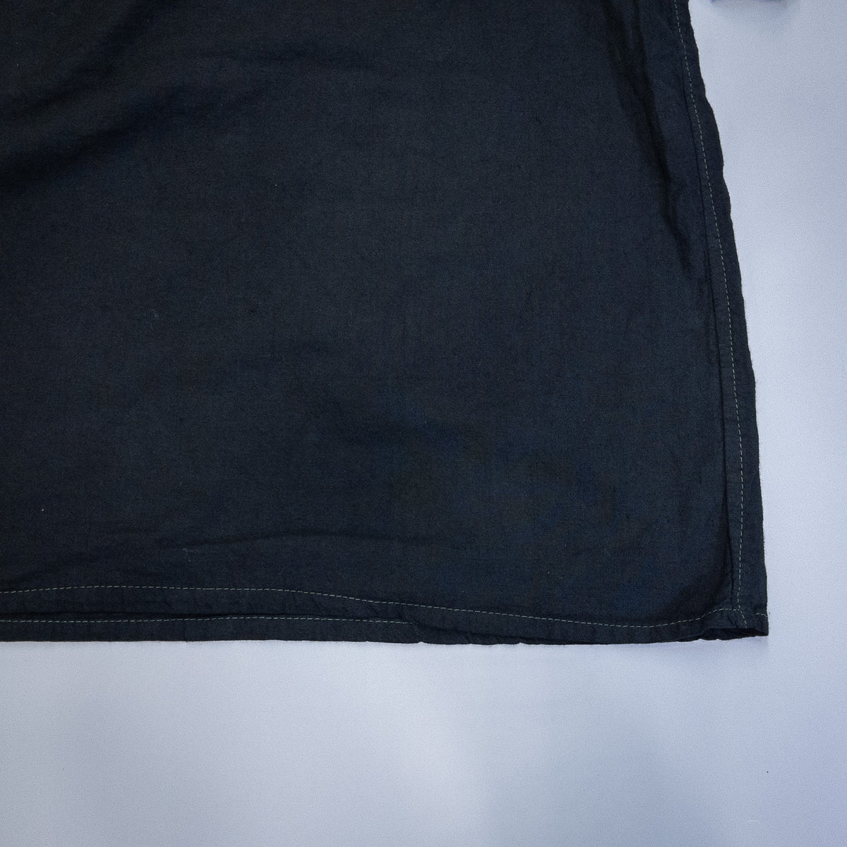 [メンズXXL] 80年代 長袖Tシャツ ソ連軍 スリーピングシャツ リネン 黒染め