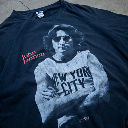 [メンズXL] 00年代 Tシャツ John Lennon ジョンレノン Imagine フォトプリント