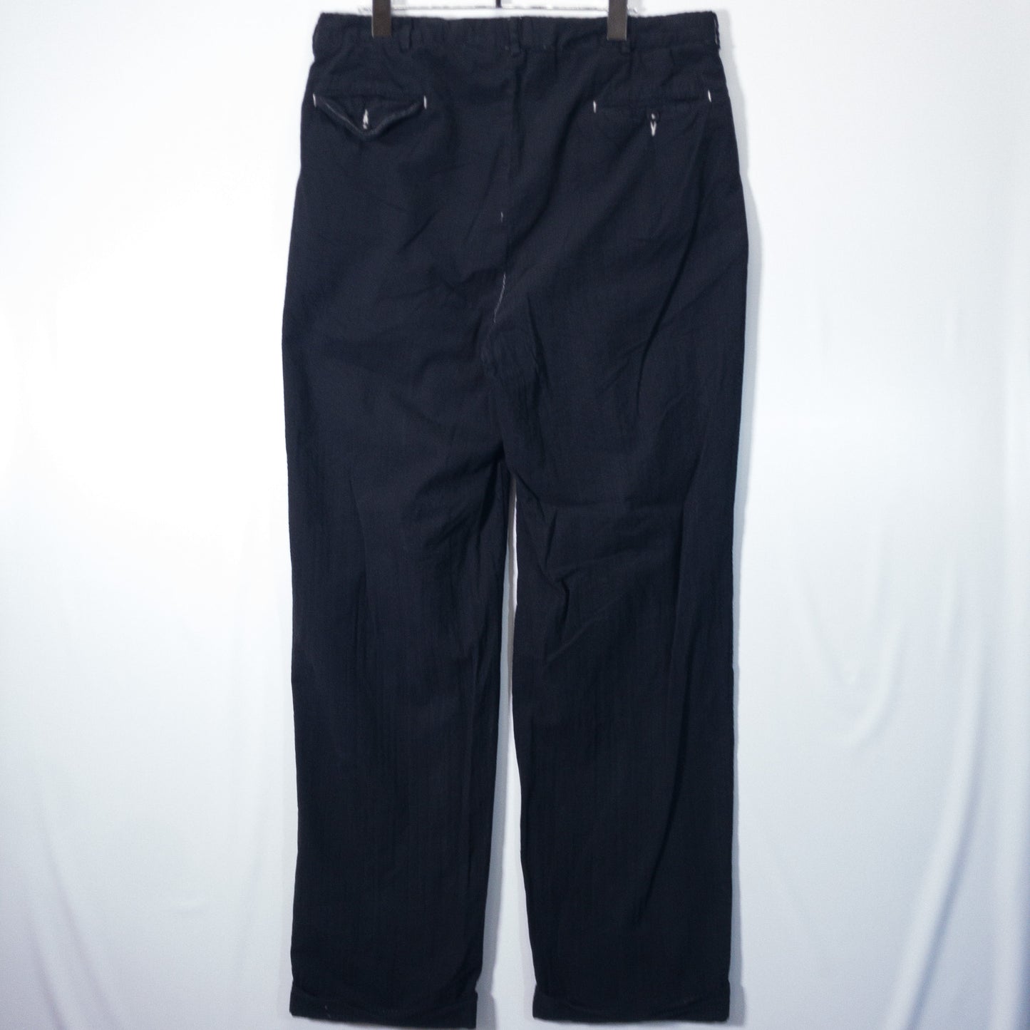 [メンズW34] 90〜00年代 Polo Ralph Lauren/ポロラルフローレン スラックス シアサッカー 黒染め