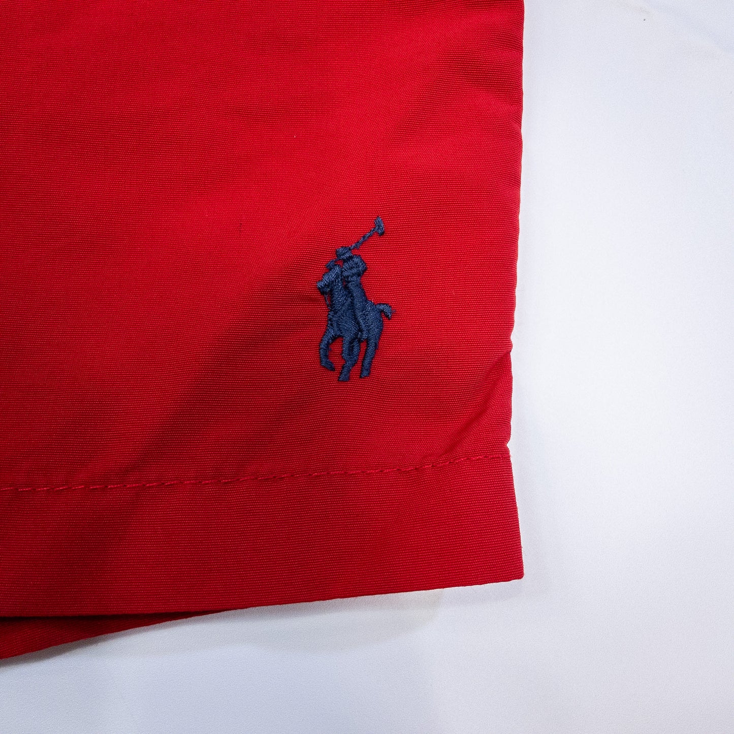 ナイロンショーツ L レッド 刺繍ロゴ Ralph Lauren/ラルフローレン