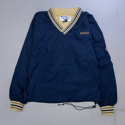 [メンズXXL] 90〜00年代 Champion/チャンピオン ナイロンジャケット Vネックナイロンプルオーバー DUKE カレッジ