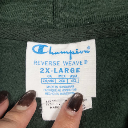 [メンズ3XL] 00年代 Champion/チャンピオン パーカー リバースウィーブ ワンポイント ビッグサイズ