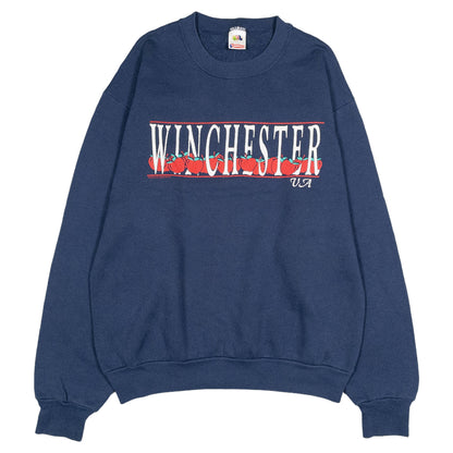 [メンズS] 90年代 Fruit of the Loom/フルーツオブザルーム スウェット トレーナー WINCHESTER リンゴ柄