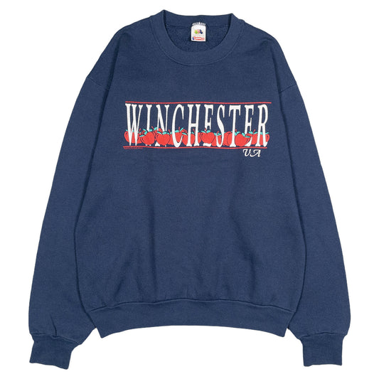 [メンズS] 90年代 Fruit of the Loom/フルーツオブザルーム スウェット トレーナー WINCHESTER リンゴ柄