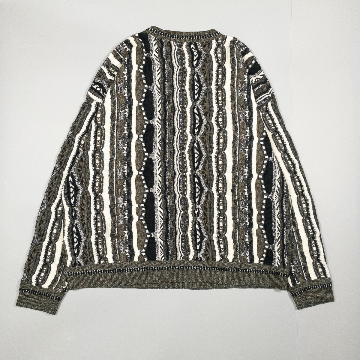 [メンズXL] 90年代 LAVANE NEW YORK ニット セーター USA製 3Dニット