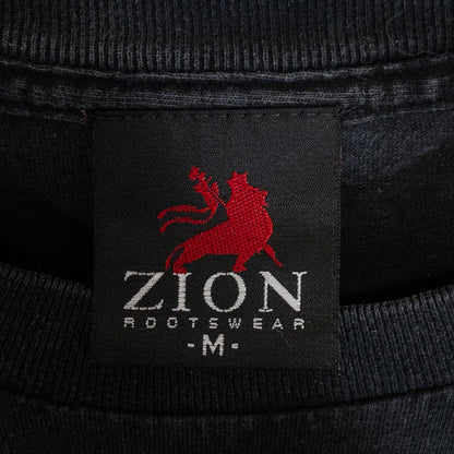 Bob Marley ボブ・マーリー Tシャツ M ブラック プリント ZION/ザイオン