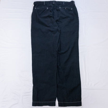 [メンズW35] 90〜00年代 Polo by Ralph Lauren/ポロバイラルフローレン シアサッカー パンツ 黒染め