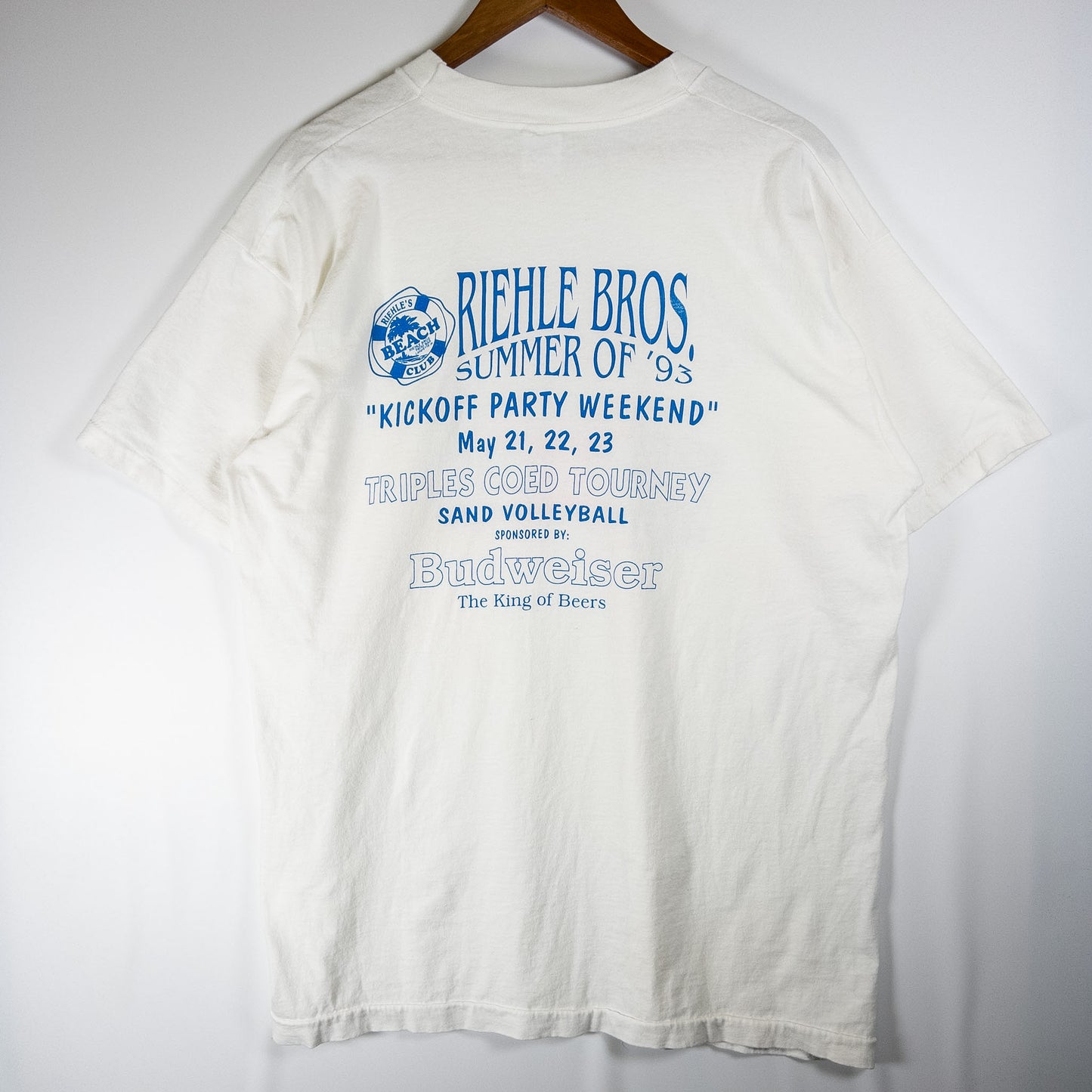 [メンズXL] 90年代 Fruit of the Loom/フルーツオブザルーム Tシャツ Budweiser バドワイザー 企業T