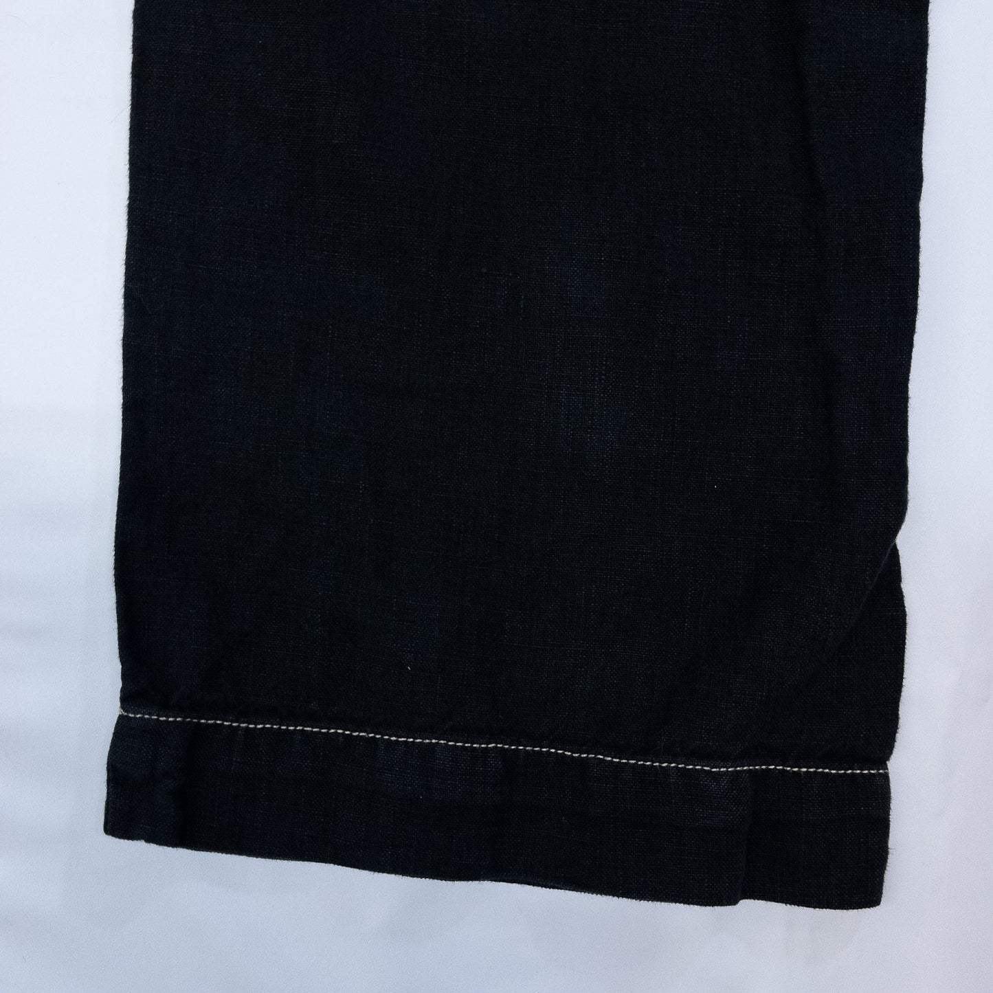 [メンズW32] 90〜00年代 Polo by Ralph Lauren/ポロバイラルフローレン FINE TAIORING ユーロ リネンパンツ 黒染め
