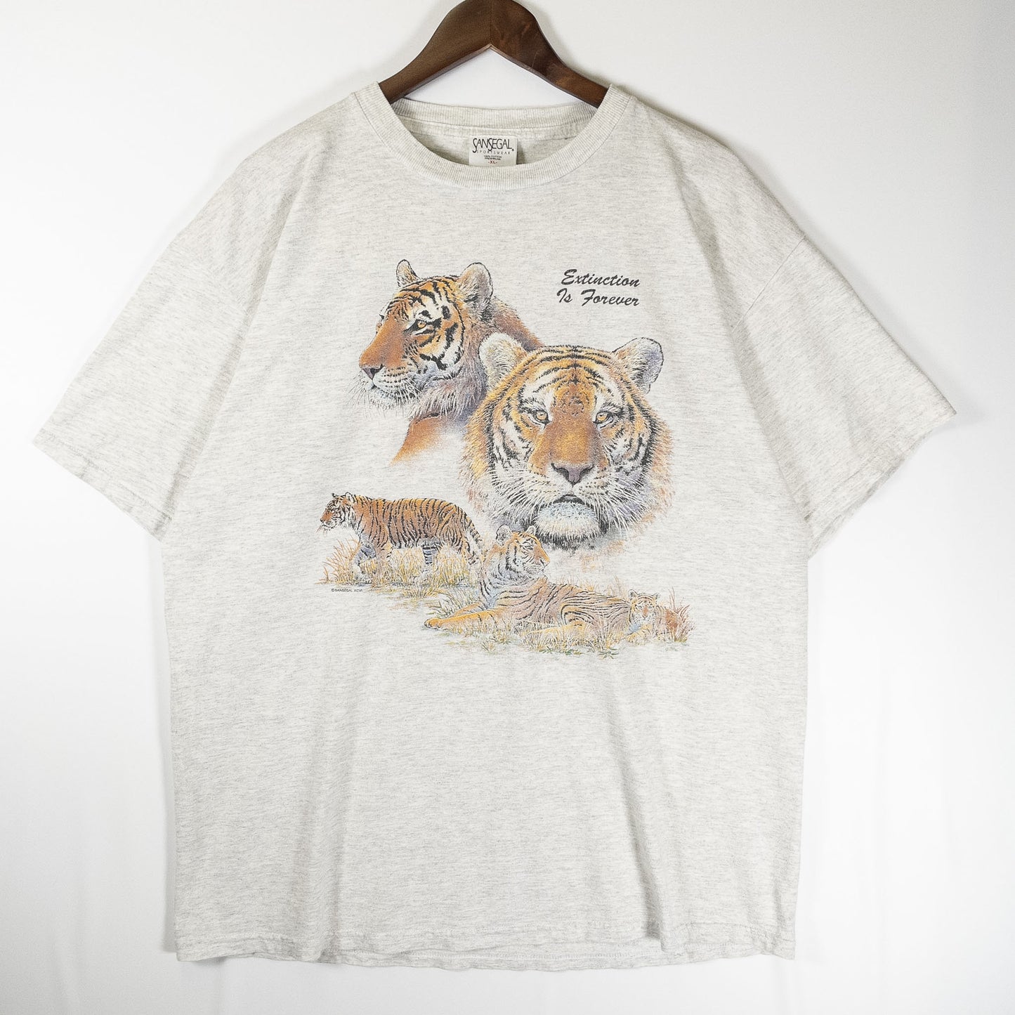 [メンズL] 90年代 SANSEGAL Tシャツ アニマルT アートT 虎