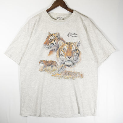 [メンズL] 90年代 SANSEGAL Tシャツ アニマルT アートT 虎