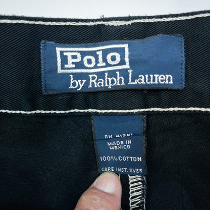 [メンズW35] 90〜00年代 Polo by Ralph Lauren/ポロバイラルフローレン チノパン 黒染め
