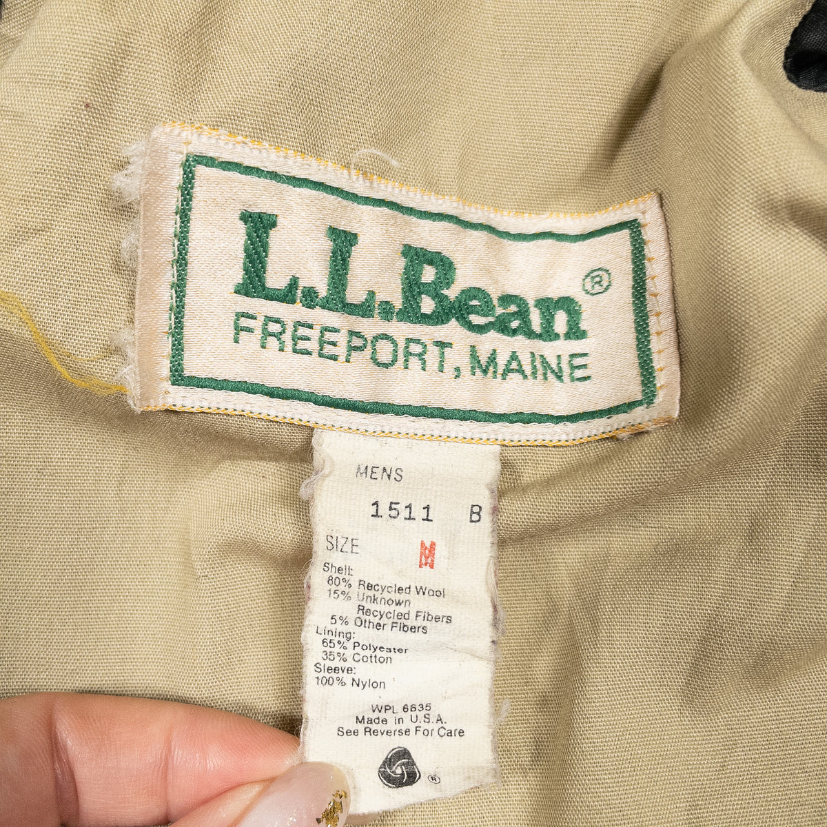 [メンズM] 80〜90年代 L.L.Bean/エルエルビーン ピーコート・ウールコート フード付き ウールコート