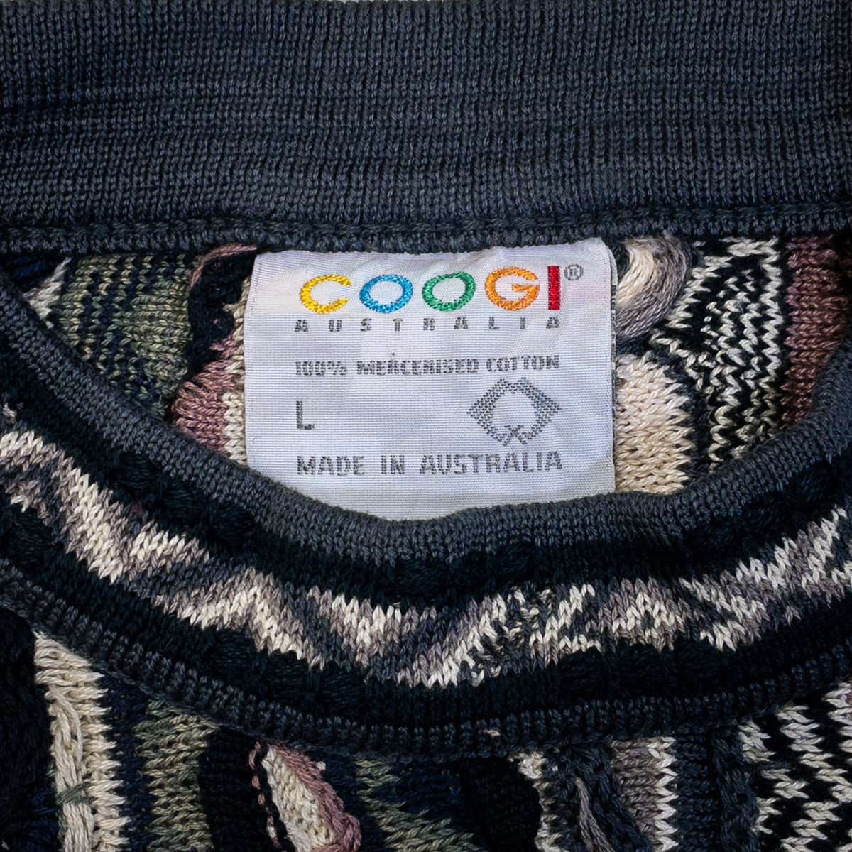 [メンズXXL] 90年代 COOGI/クージー ニット セーター 3Dニット