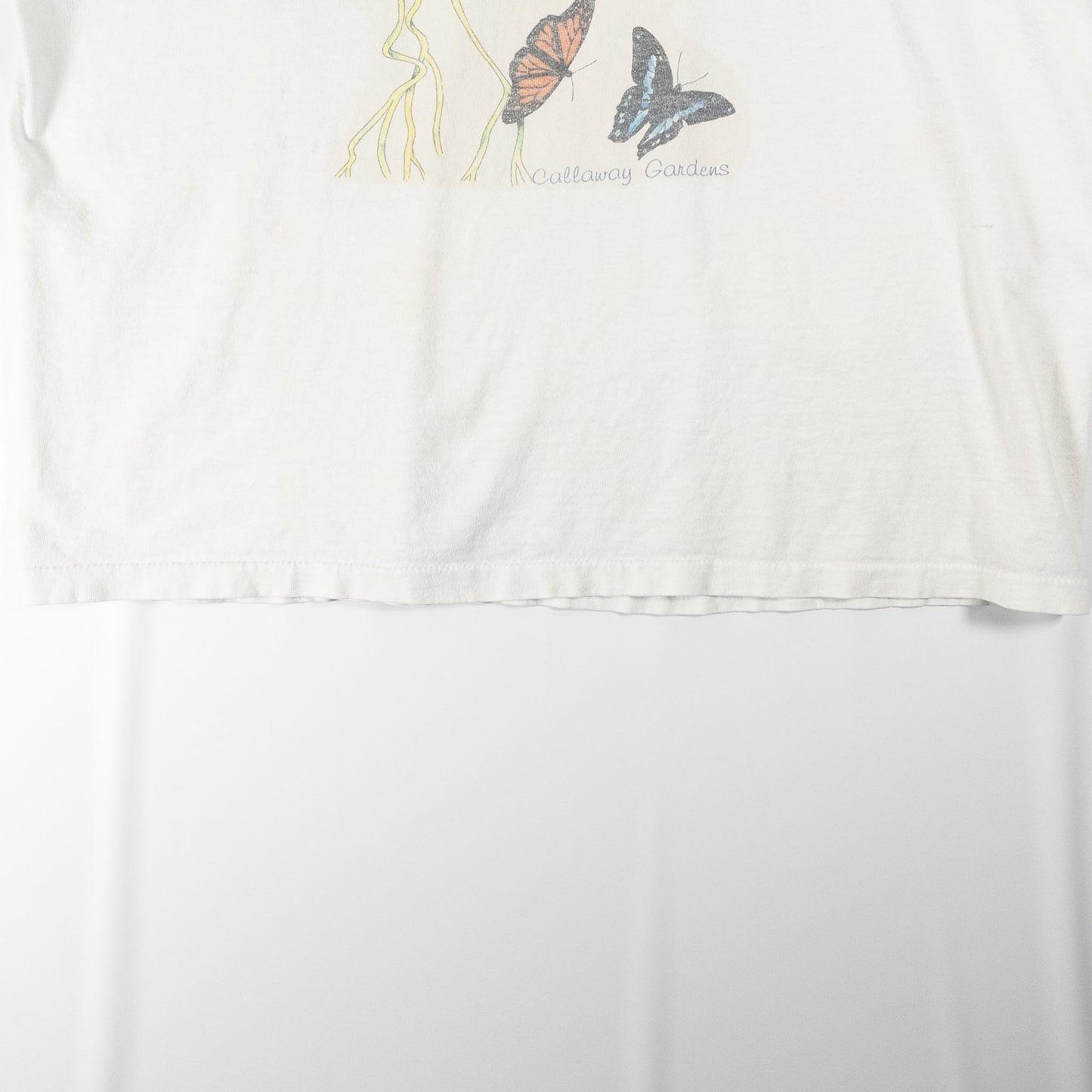 [メンズL] 90年代 Tシャツ Callaway Gardens バタフライ アートT