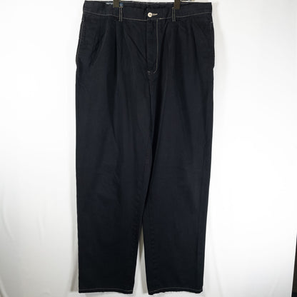 [メンズW34] 90年代 Polo by Ralph Lauren/ポロバイラルフローレン チノパン HAMMOND PANT 黒染め