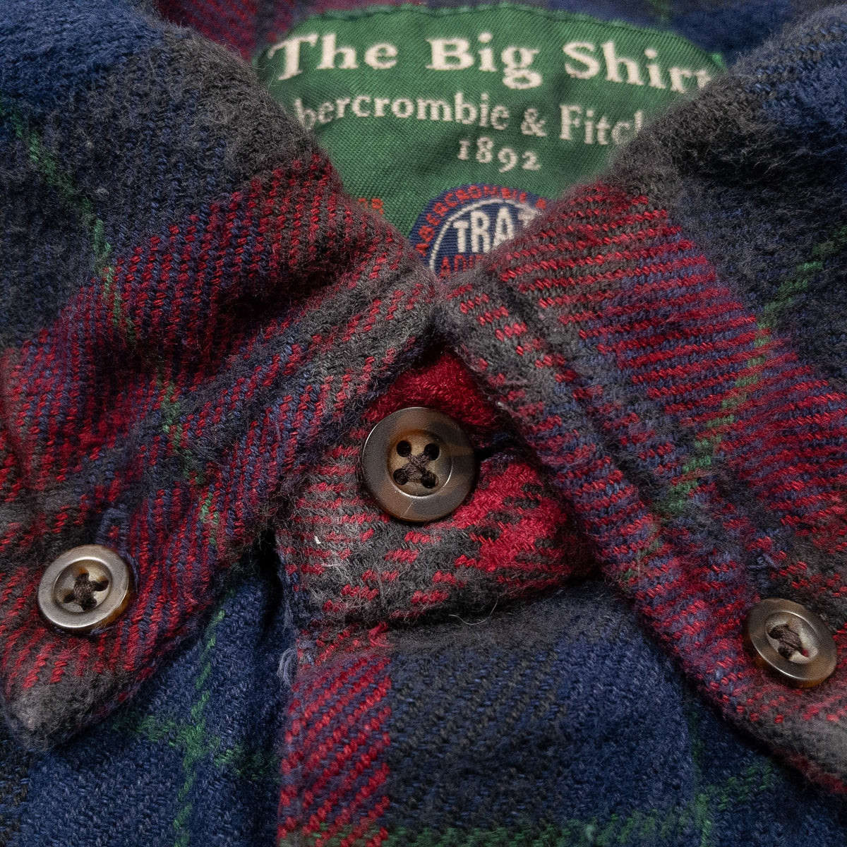 [メンズXXL] 90年代 Abercrombie & Fitch Co./アバクロ ネルシャツ The Big Shirt